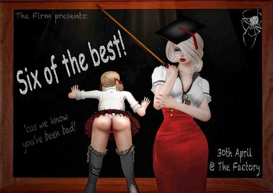 The Firms's Six of the Best (formerly Detention) flyer  Six of the Best flyer for 2011